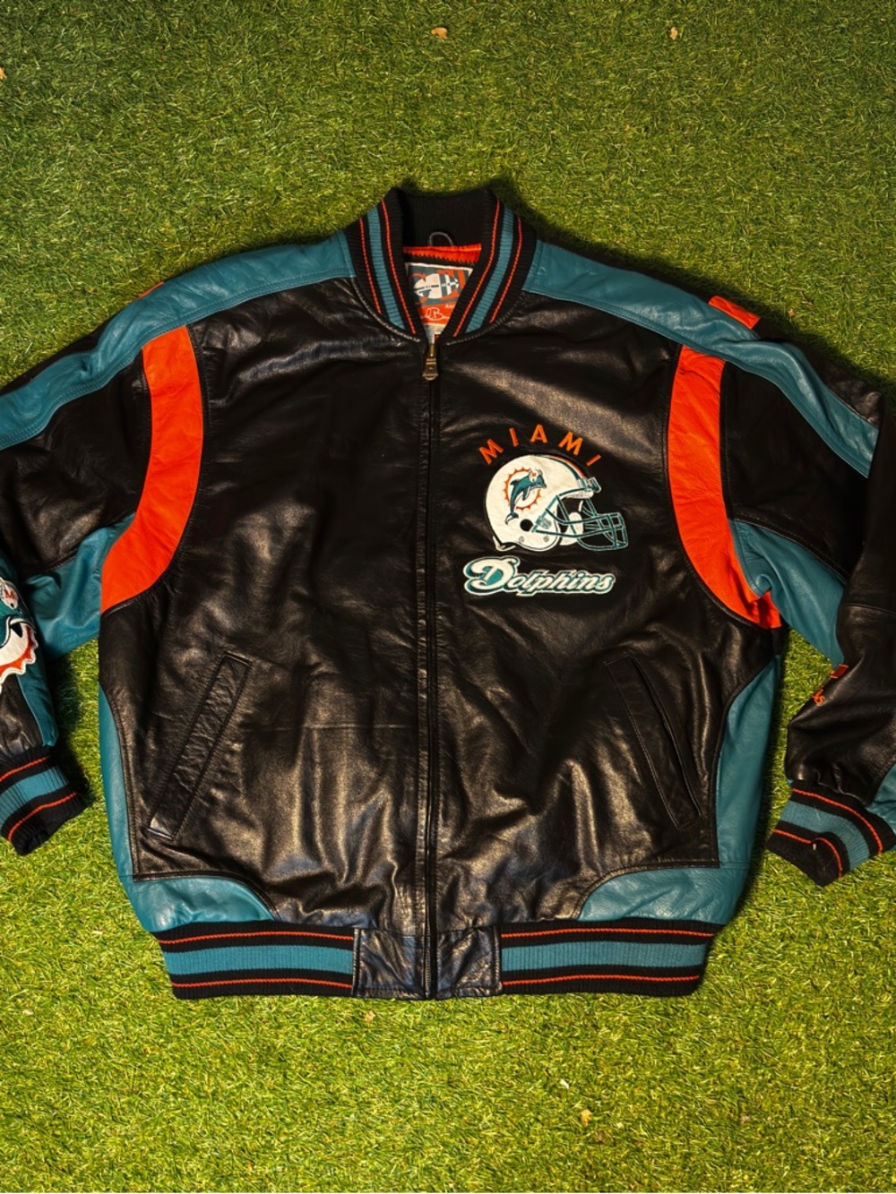 Miami Dolphins Vintage Leather Jacket